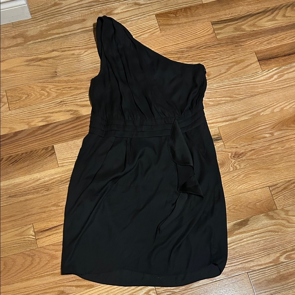 BCBGeneration Chic Black One-Shoulder Dress
